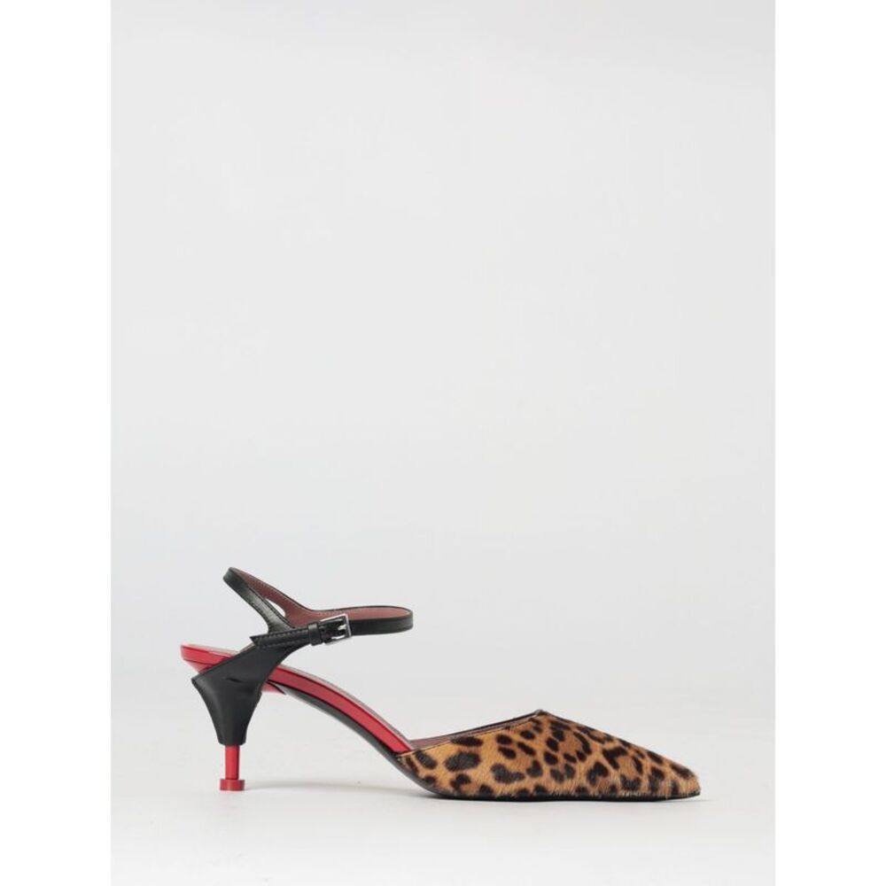 Premiata Women Premiata Animal Print Pony Hair And Leather Pumps